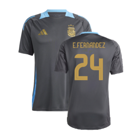 2024-2025 Argentina Training Jersey (Carbon) (E.FERNANDEZ 24)