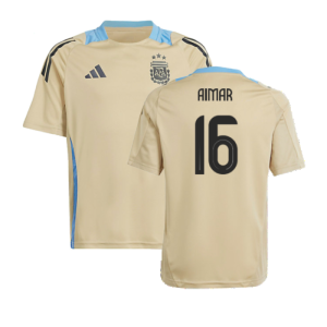 2024-2025 Argentina Training Jersey (Hazy Beige) - Kids (AIMAR 16)