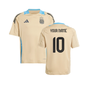 2024-2025 Argentina Training Jersey (Hazy Beige)