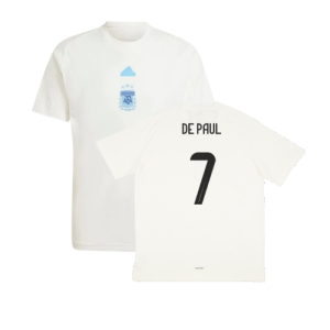 2024-2025 Argentina Travel Tee (White) (DE PAUL 7)