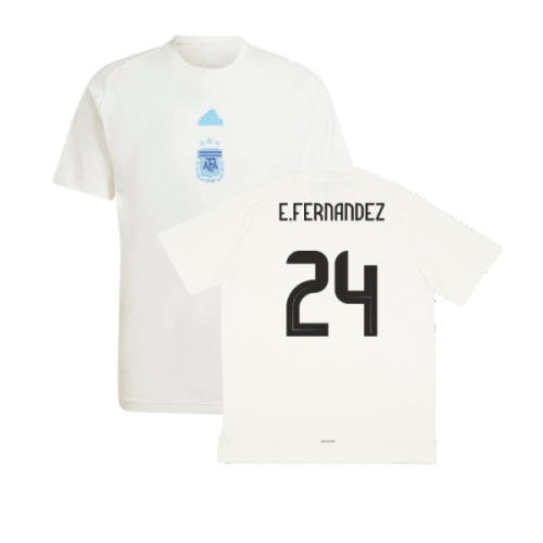 2024-2025 Argentina Travel Tee (White) (E.FERNANDEZ 24)