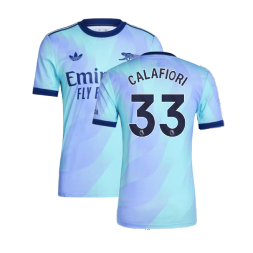 2024-2025 Arsenal Authentic Third Shirt (Calafiori 33)