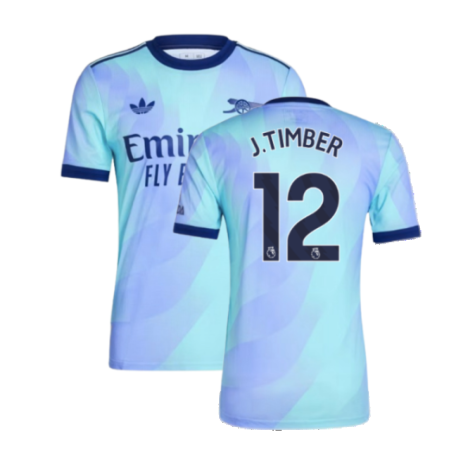 2024-2025 Arsenal Authentic Third Shirt (J.Timber 12)