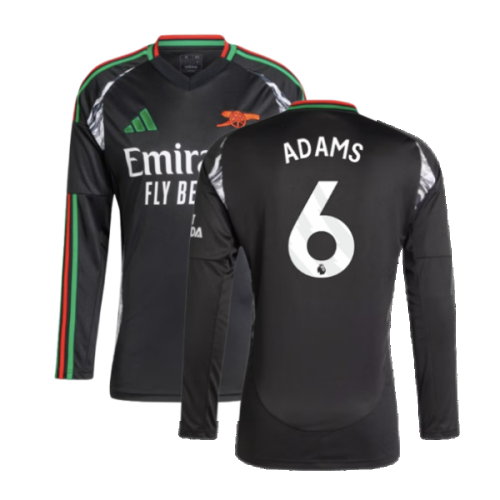 2024-2025 Arsenal Away Long Sleeve Shirt (Adams 6)