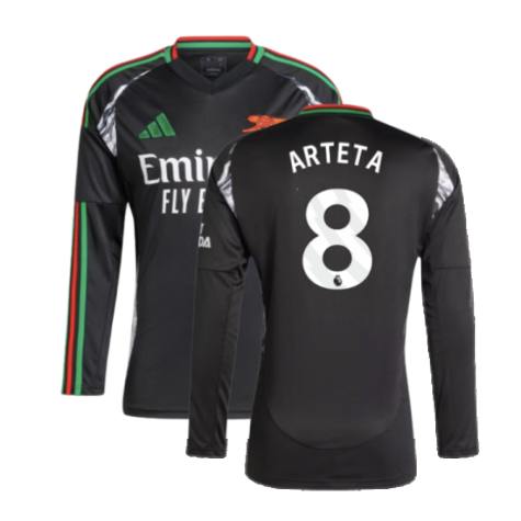 2024-2025 Arsenal Away Long Sleeve Shirt (Arteta 8)