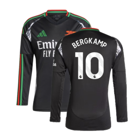 2024-2025 Arsenal Away Long Sleeve Shirt (Bergkamp 10)