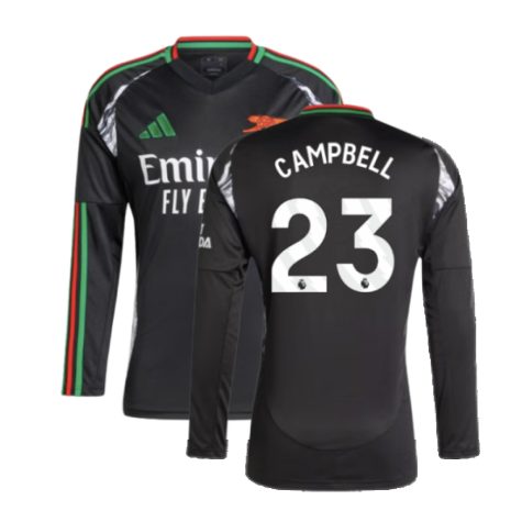 2024-2025 Arsenal Away Long Sleeve Shirt (Campbell 23)