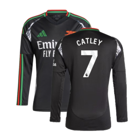 2024-2025 Arsenal Away Long Sleeve Shirt (Catley 7)