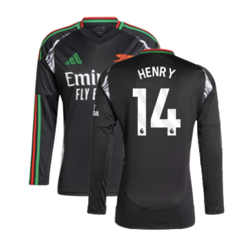 2024-2025 Arsenal Away Long Sleeve Shirt (Henry 14)