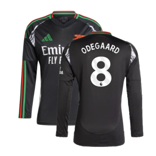 2024-2025 Arsenal Away Long Sleeve Shirt (Odegaard 8)