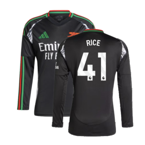 2024-2025 Arsenal Away Long Sleeve Shirt (Rice 41)