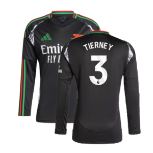 2024-2025 Arsenal Away Long Sleeve Shirt (Tierney 3)