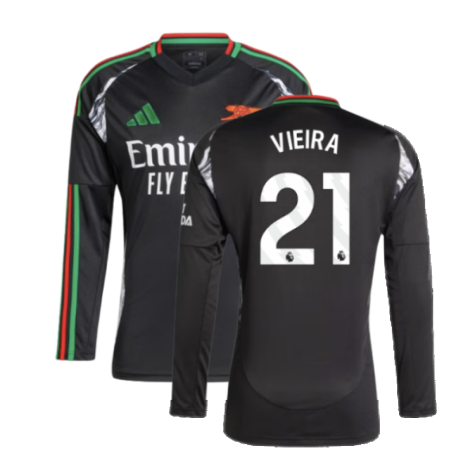 2024-2025 Arsenal Away Long Sleeve Shirt (Vieira 21)