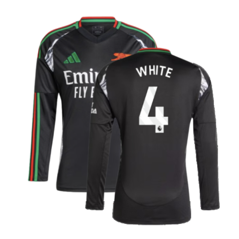 2024-2025 Arsenal Away Long Sleeve Shirt (White 4)