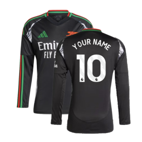 2024-2025 Arsenal Away Long Sleeve Shirt (Your Name)