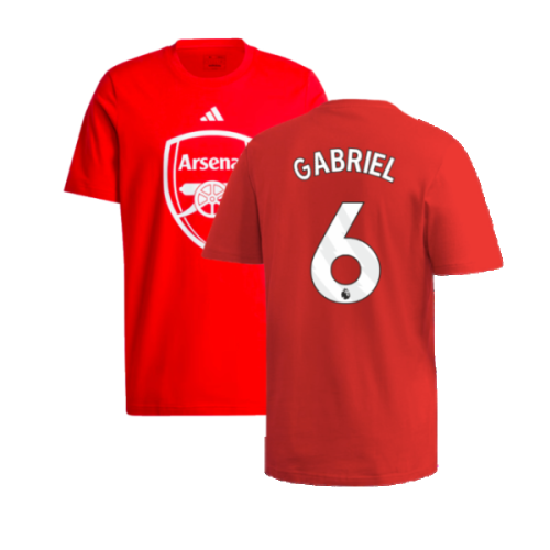 2024-2025 Arsenal DNA Graphic Tee (Red) (Gabriel 6)