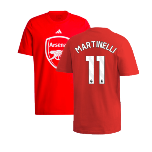 2024-2025 Arsenal DNA Graphic Tee (Red) (Martinelli 11)