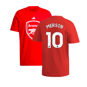 2024-2025 Arsenal DNA Graphic Tee (Red) (Merson 10)