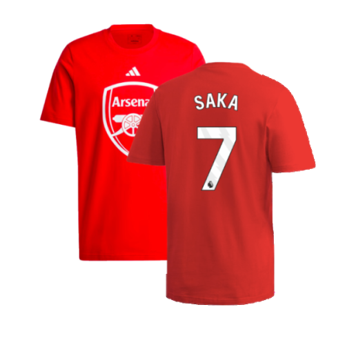 2024-2025 Arsenal DNA Graphic Tee (Red) (Saka 7)