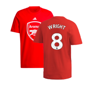2024-2025 Arsenal DNA Graphic Tee (Red) (Wright 8) 2024-2025 Arsenal DNA Graphic Tee (Red) (Wright 8)