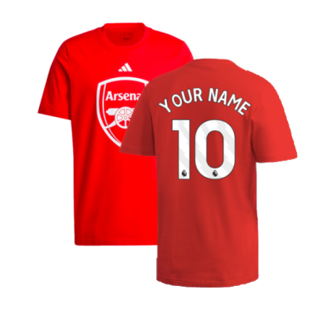 2024-2025 Arsenal DNA Graphic Tee (Red) (Your Name)