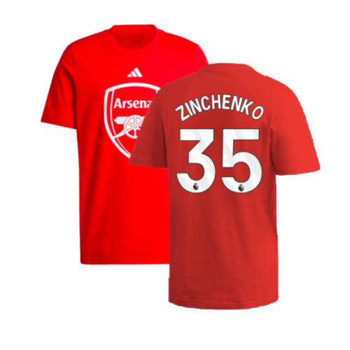 2024-2025 Arsenal DNA Graphic Tee (Red) (Zinchenko 35)