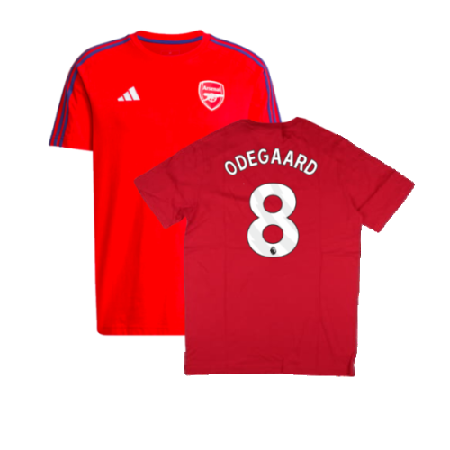 2024-2025 Arsenal DNA Tee (Red) (Odegaard 8)