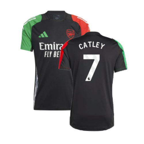 2024-2025 Arsenal EU Training Jersey (Black) (Catley 7)