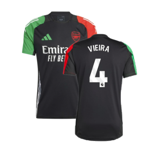 2024-2025 Arsenal EU Training Jersey (Black) (Vieira 4)