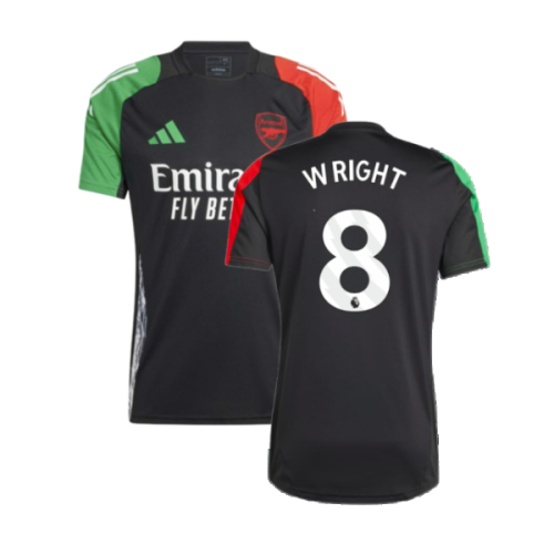 2024-2025 Arsenal EU Training Jersey (Black) (Wright 8)