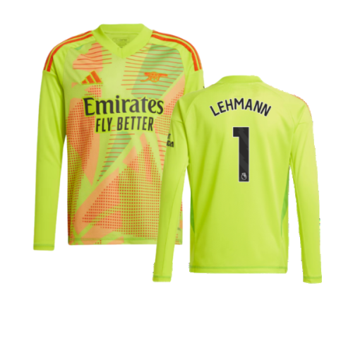 2024-2025 Arsenal Home Goalkeeper Shirt (Yellow) - Kids (Lehmann 1)