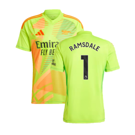 2024-2025 Arsenal Home Goalkeeper Shirt (Yellow) (Ramsdale 1)