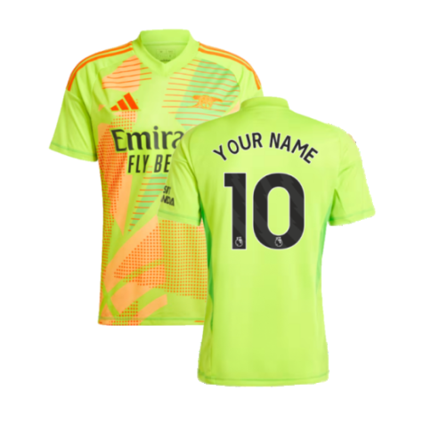 2024-2025 Arsenal Home Goalkeeper Shirt (Yellow) (Your Name)