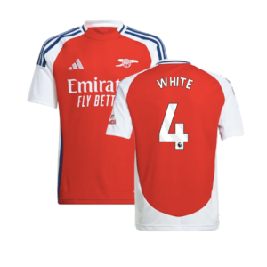 2024-2025 Arsenal Home Shirt (Kids) (White 4) 2024-2025 Arsenal Home Shirt (Kids) (White 4)