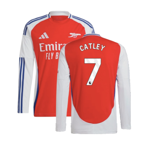 2024-2025 Arsenal Long Sleeve Home Shirt (Catley 7)