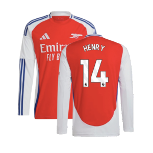 2024-2025 Arsenal Long Sleeve Home Shirt (Henry 14)