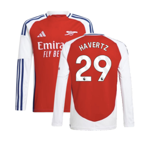 2024-2025 Arsenal Long Sleeve Home Shirt (Kids) (Havertz 29)