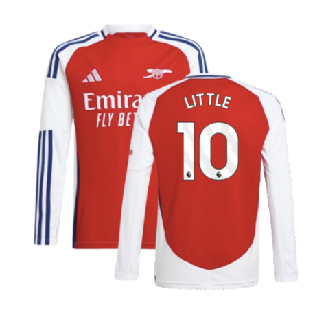 2024-2025 Arsenal Long Sleeve Home Shirt (Kids) (Little 10)