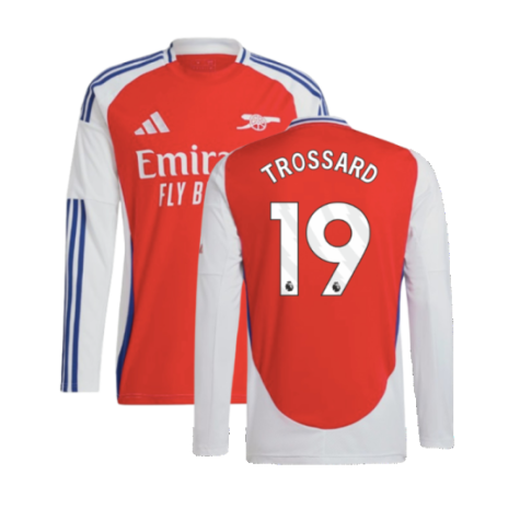 2024-2025 Arsenal Long Sleeve Home Shirt (Trossard 19)