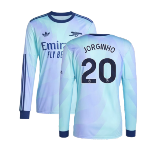 2024-2025 Arsenal Long Sleeve Third Shirt (Jorginho 20)