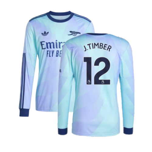 2024-2025 Arsenal Long Sleeve Third Shirt (J.Timber 12)