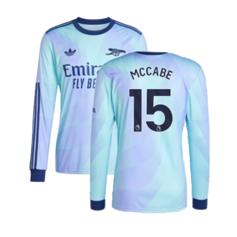 2024-2025 Arsenal Long Sleeve Third Shirt (McCabe 15)