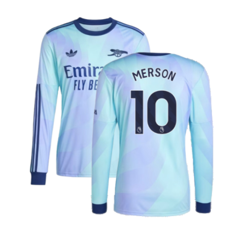 2024-2025 Arsenal Long Sleeve Third Shirt (Merson 10)