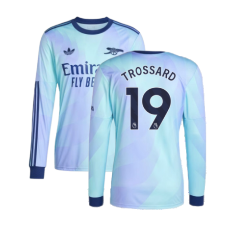 2024-2025 Arsenal Long Sleeve Third Shirt (Trossard 19)