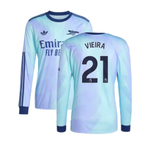 2024-2025 Arsenal Long Sleeve Third Shirt (Vieira 21)