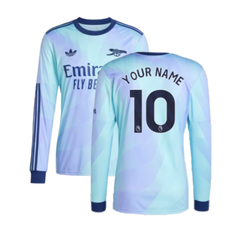 2024-2025 Arsenal Long Sleeve Third Shirt (Your Name)