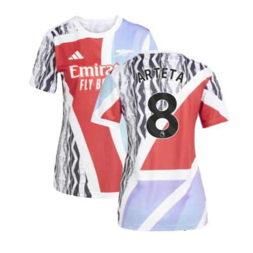 2024-2025 Arsenal Pre-Match Shirt (Scarlet) - Womens (Arteta 8)