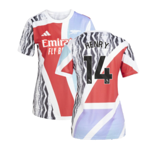 2024-2025 Arsenal Pre-Match Shirt (Scarlet) - Womens (Henry 14)