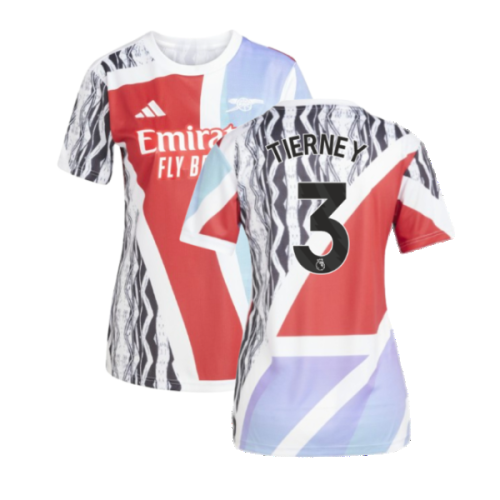 2024-2025 Arsenal Pre-Match Shirt (Scarlet) - Womens (Tierney 3)