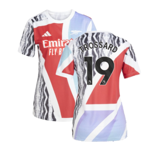 2024-2025 Arsenal Pre-Match Shirt (Scarlet) - Womens (Trossard 19)